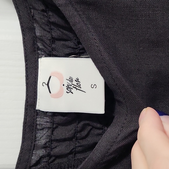 Sondeflor Mini Carmen dress black - Picture 6 of 11